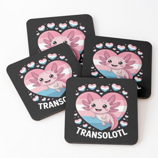 Item preview, Transgender Happy Axolotl LGBTQ Trans Pride Equality designed and sold by FadeOfThrone.