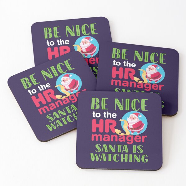Item preview, Human Resources Christmas Be Nice to the HR Manager Santa is Watching designed and sold by jaygo.