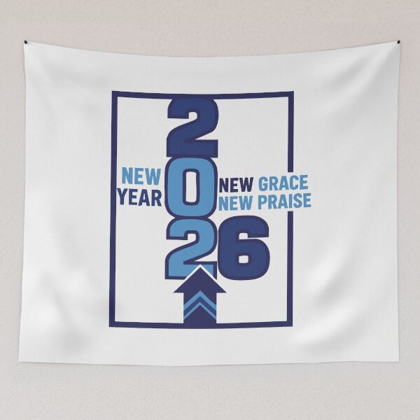 Item preview, 2026 New Year New Grace New Praise designed and sold by LuminOrb.