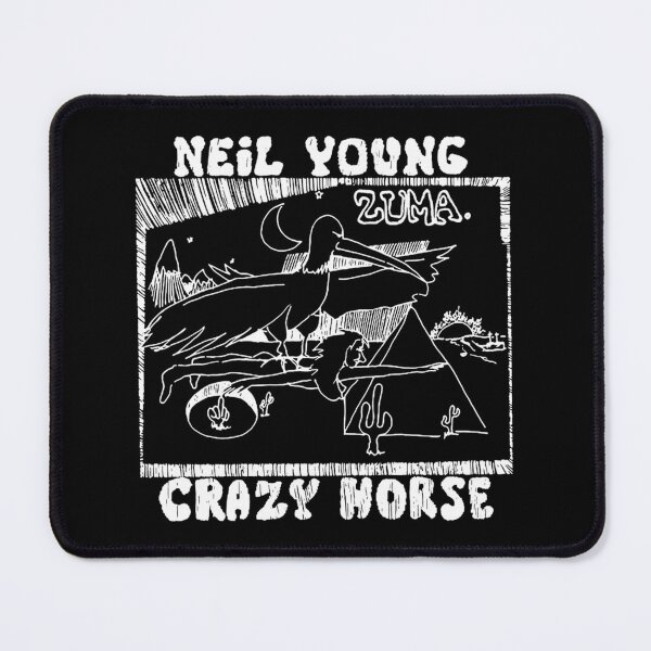 Item preview, Neil Young Doodles Typorgraphy Horse 70S Zuma- Young Art designed and sold by fontinohardy71.