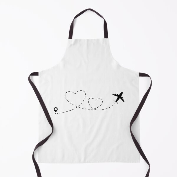 Item preview, Airplane Heart Path Travel Minimalist Line Art designed and sold by Nattaporn.