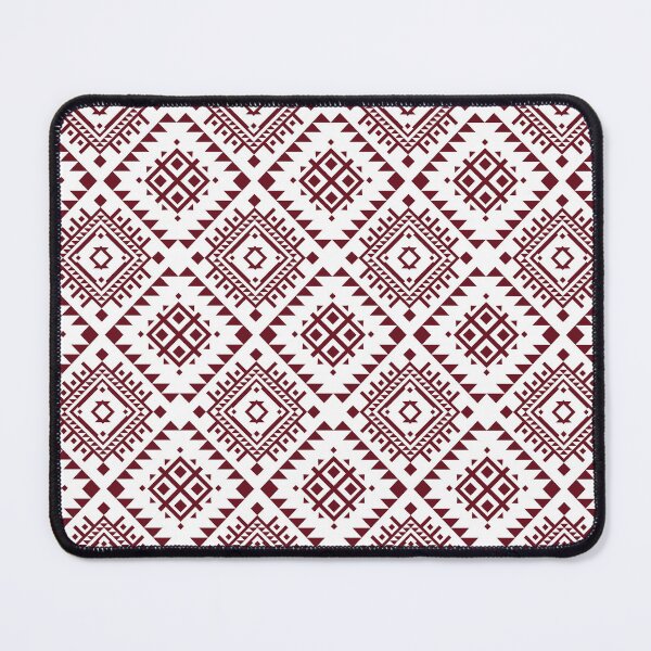 Item preview, Deep Maroon Hmong Tribal Geometric Repeat designed and sold by Modular Prints.