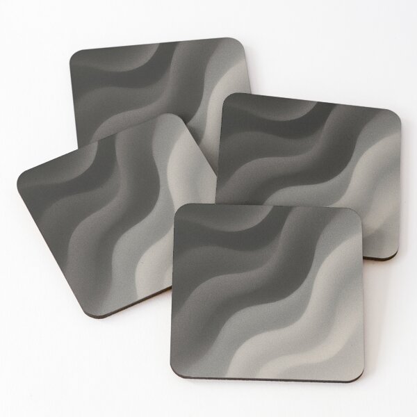 Item preview, Monochrome Gradient Waves – Minimalist Black & White Abstract Fluid Art Print designed and sold by Finbadd.