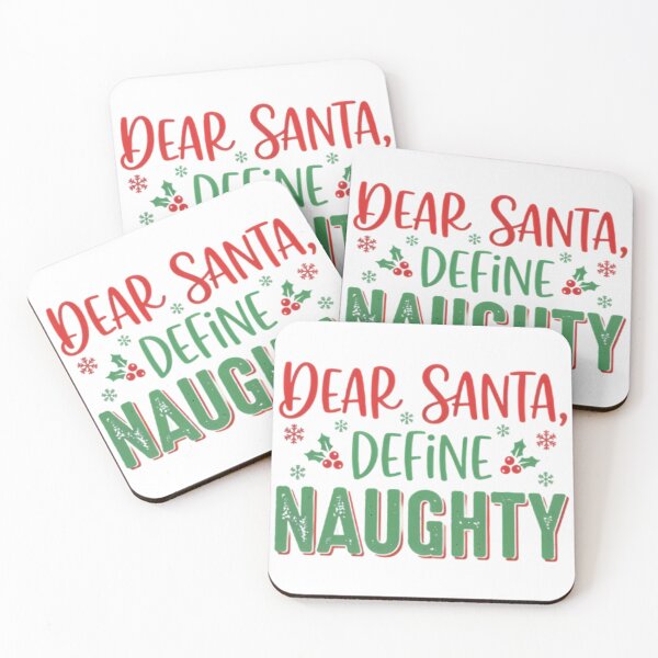 Item preview, Dear Santa Define Naughty - Funny Kids Christmas Quote designed and sold by TobaGallery868.