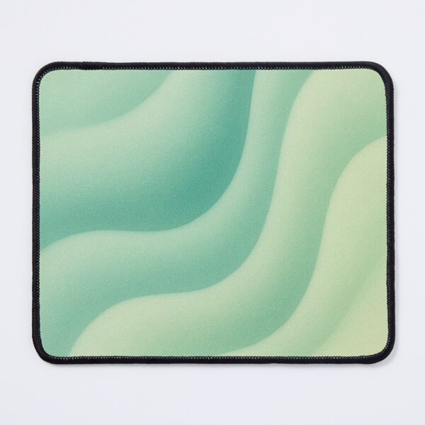 Item preview, Mint & Pastel Green Gradient Waves – Soft Modern Abstract Fluid Art Print designed and sold by Finbadd.