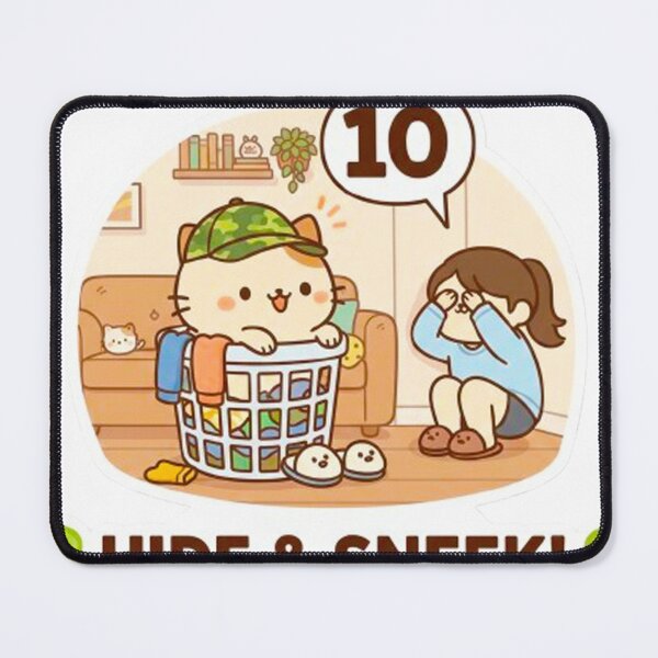Item preview, Cute Mochi Paw: Hide & Sneek! designed and sold by MT-Hub | Cute Aesthetic Art, Stickers & Phone Cases.
