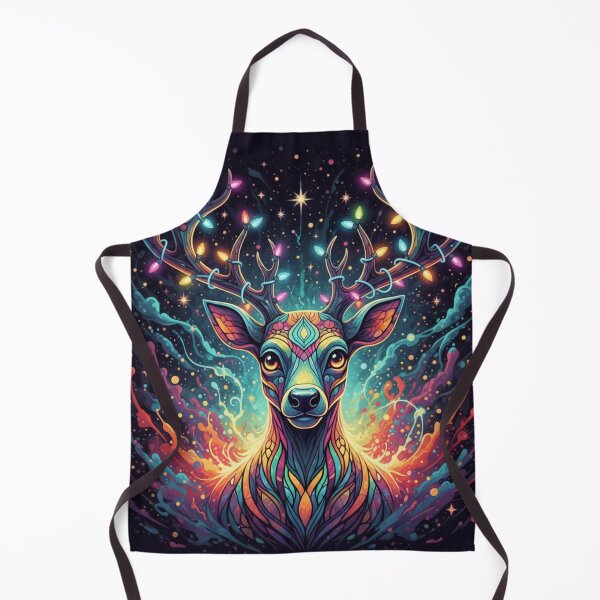 Item preview, Psychedelic Christmas Reindeer Spirit designed and sold by THE JIZU SHOP.