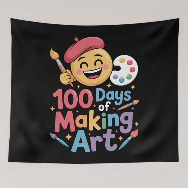 Item preview, Art Teacher 100th Days School Cute designed and sold by cosmicncozyS.