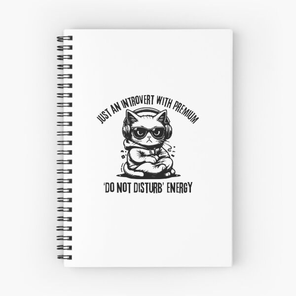 Item preview, Introvert Cat – Just an Introvert with Premium Do Not Disturb Energy designed and sold by WHDProduction45.