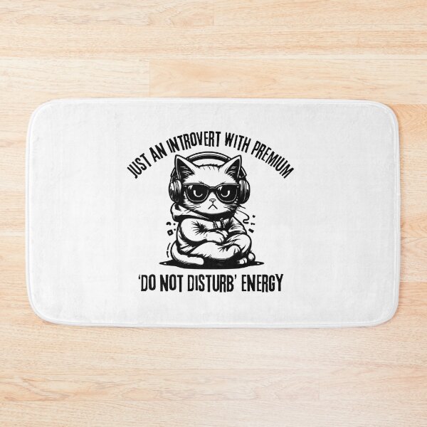 Item preview, Introvert Cat – Just an Introvert with Premium Do Not Disturb Energy designed and sold by WHDProduction45.