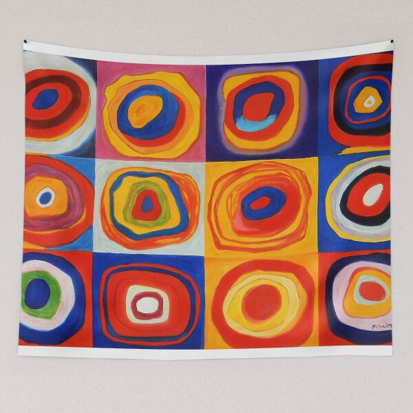 Item preview, Wassily Kandinsky Color Study Pattern - Vibrant Geometric Art designed and sold by GaNozri.