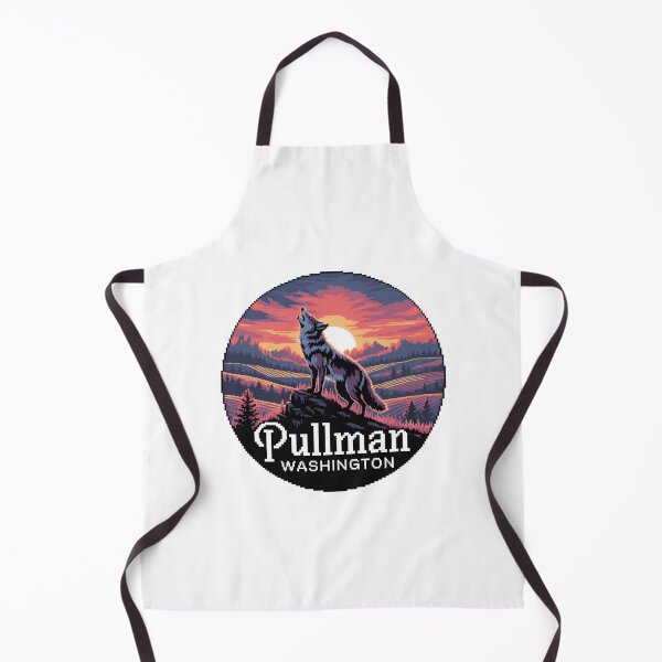 Item preview, Pullman Washington Sunset - Pixel Art Howling Coyote designed and sold by CircinusStore.