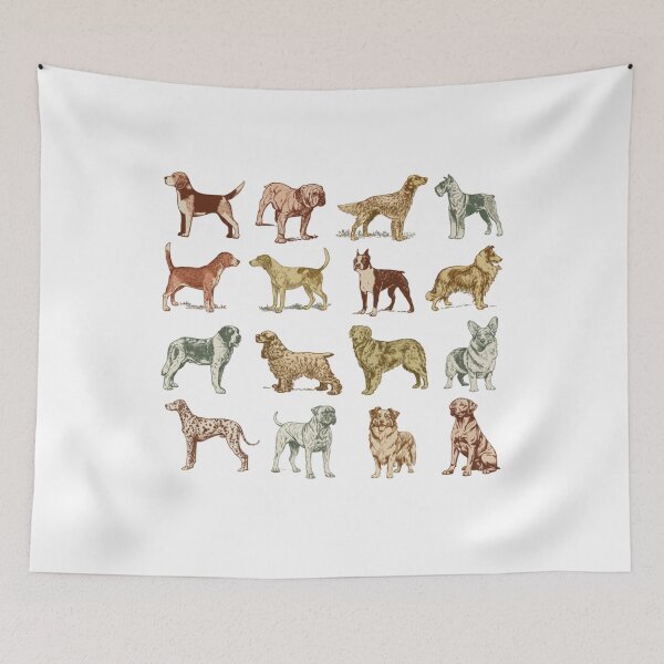 Item preview, Vintage Dog Breeds Graphic, Cute Dog Mom, Retro Dog, Gift for Dog Lover Person, Womens designed and sold by DesignDenDo ⭐⭐⭐⭐⭐.
