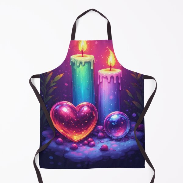Item preview, Candles, heart and crystal ball in the glitter designed and sold by Mianku | Für das Leben.