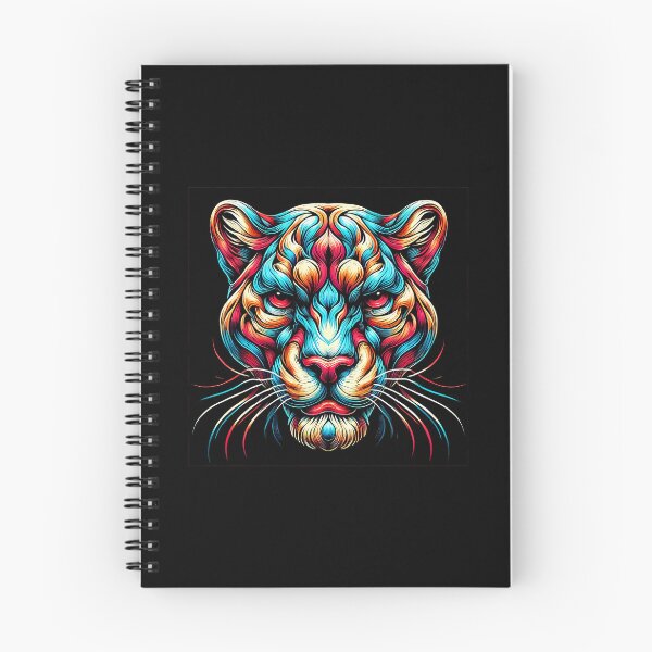 Item preview, Abstract Vivid Roaring Leopard Head Art in Stylized Lines designed and sold by beast-net.