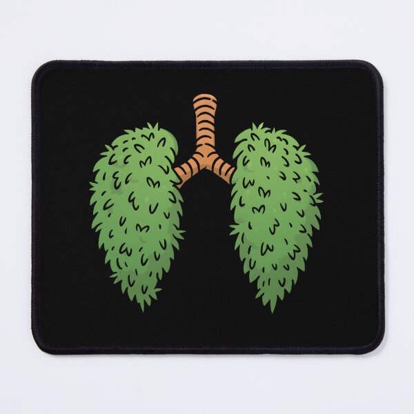 Item preview, Funny Lungs Tree Nature Environmental Awareness Breathing Earth Design designed and sold by DrawHandArt.