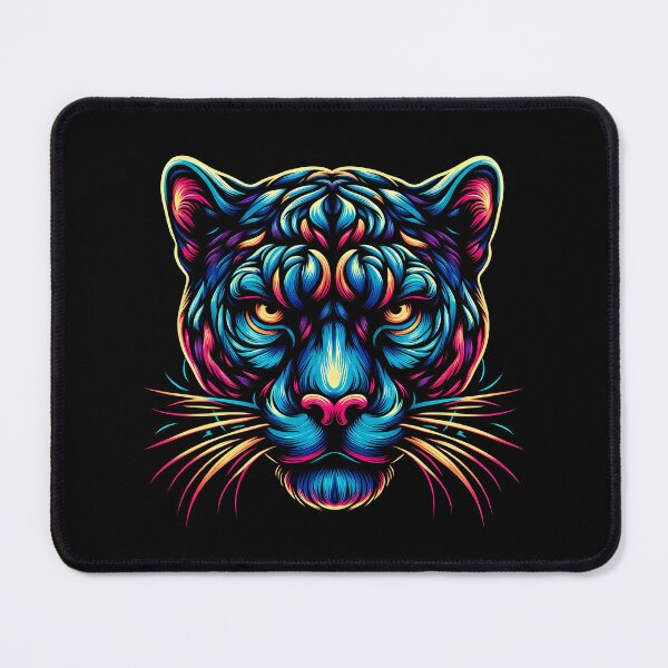 Item preview, Vibrant Brushstroke Leopard Face Art designed and sold by beast-net.