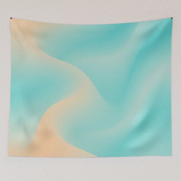 Item preview, Lavender & Yellow Gradient Waves – Soft Pastel Abstract Fluid Art designed and sold by Finbadd.