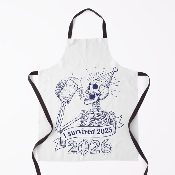 Item preview, I Survived 2025 2026 Skeleton Party Fun designed and sold by LuminOrb.