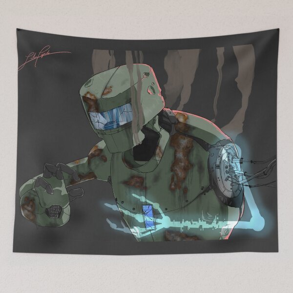 Item preview, wartorn robot designed and sold by Lilian Figueiredo.