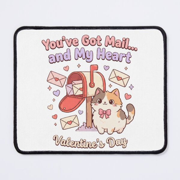 Item preview, Got Mail... and My Heart Kawaii Cat Valentine designed and sold by Quillway.