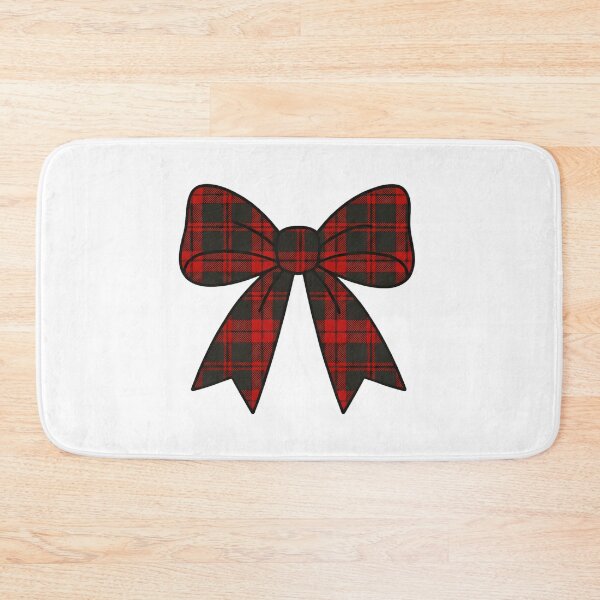 Item preview, Cute Red Plaid Bow – Cozy Christmas Illustration designed and sold by The High Hippo.