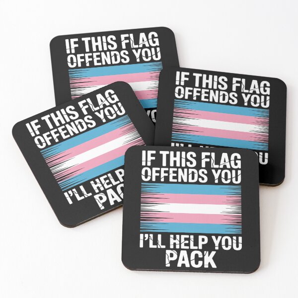 Item preview, Transgender If This Flag Offends You I'll Help You Pack designed and sold by MarryIsMonth.