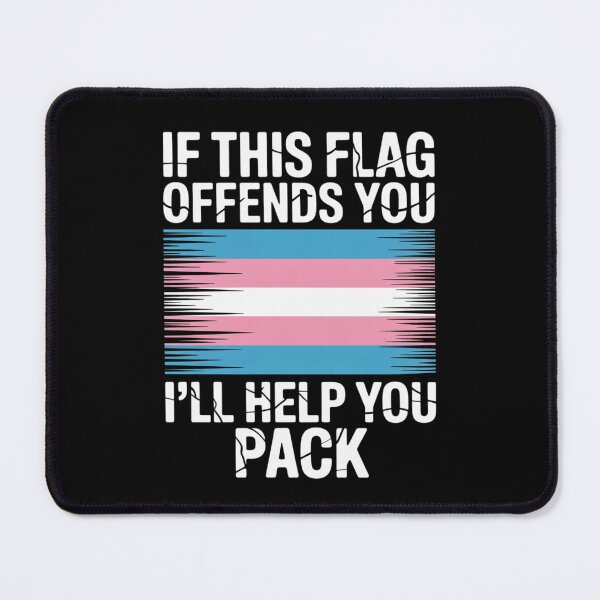 Item preview, Transgender If This Flag Offends You I'll Help You Pack designed and sold by MarryIsMonth.