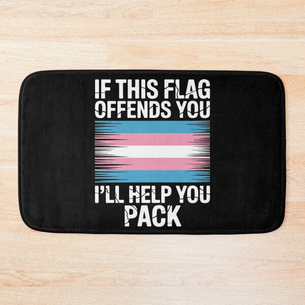 Item preview, Transgender If This Flag Offends You I'll Help You Pack designed and sold by MarryIsMonth.