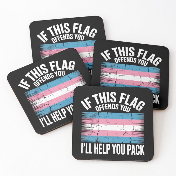 Item preview, Transgender If This Flag Offends You Trans Rainbow Pride designed and sold by FadeOfThrone.