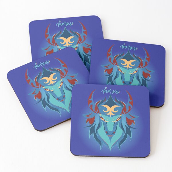 Artikelvorschau, Taurus Zodiac Bull - Modern Astrology Star Sign Illustration. entworfen und verkauft von LunaPrintCo.