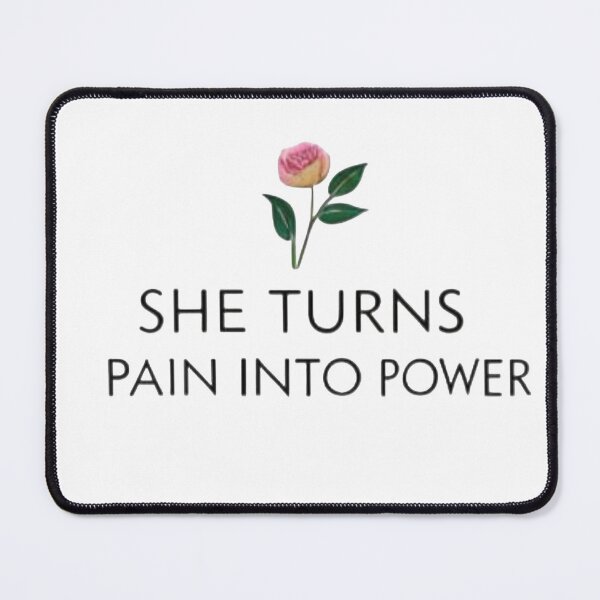 Item preview, Pain to Power Motivation She Turns Pain Into Power Floral Tee designed and sold by ZyVoAli.