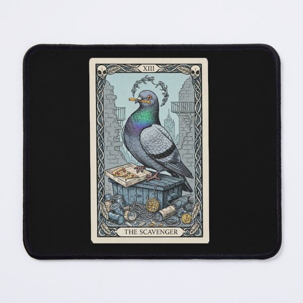 Item preview, Funny Pigeon Tarot Card Design designed and sold by yeahitwasme.