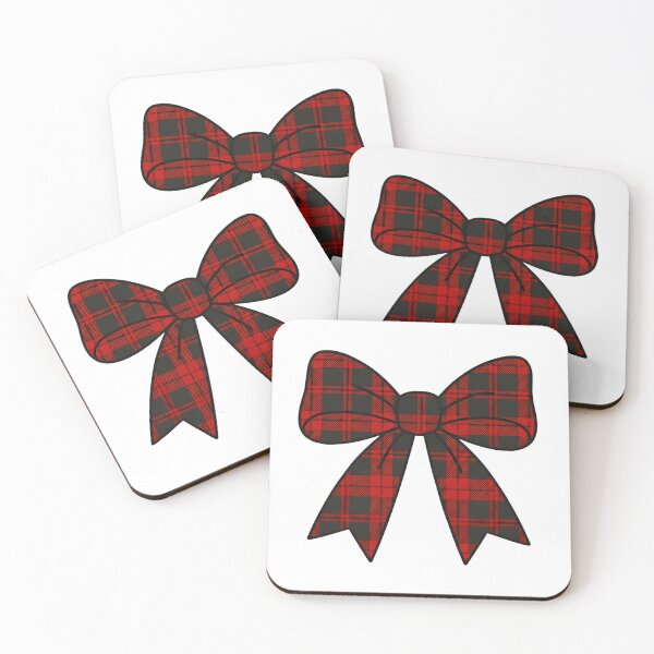 Item preview, Red Plaid Bow Pattern – Cute Cozy Christmas Aesthetic designed and sold by Thehighhippo.