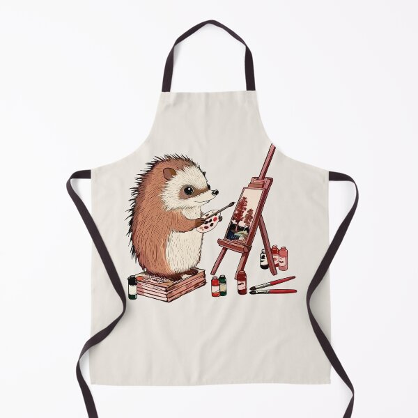 Item preview, Hedgehog Artist, Painting a Picture, Brushes designed and sold by OrenjiArtShop.