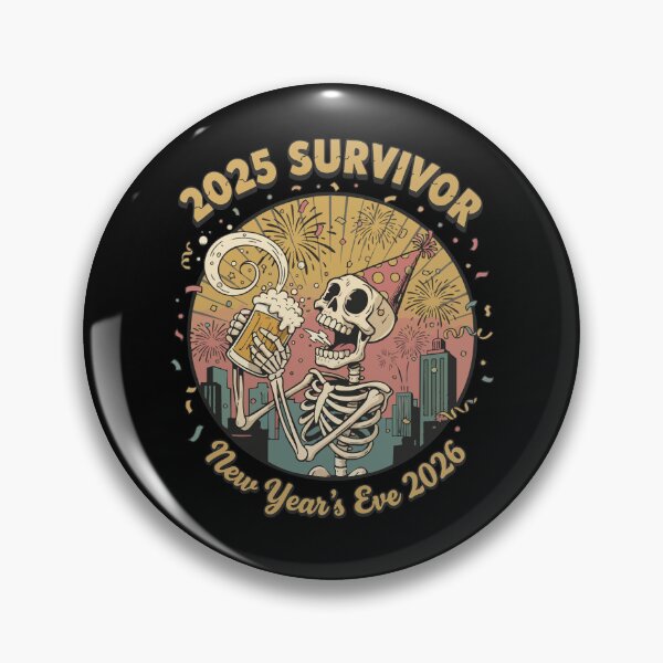 Artikelvorschau, Silvesterfeier der Survivor 2025 und 2026 entworfen und verkauft von LuminOrb.
