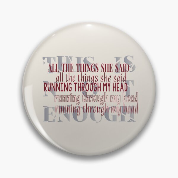 Item preview, All the things she said running through my head | heated rivalry designed and sold by Pinu92.
