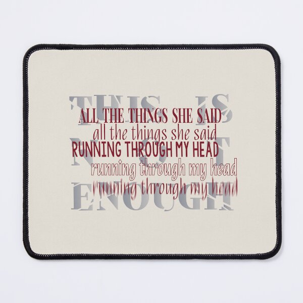 Item preview, All the things she said running through my head | heated rivalry designed and sold by Pinu92.