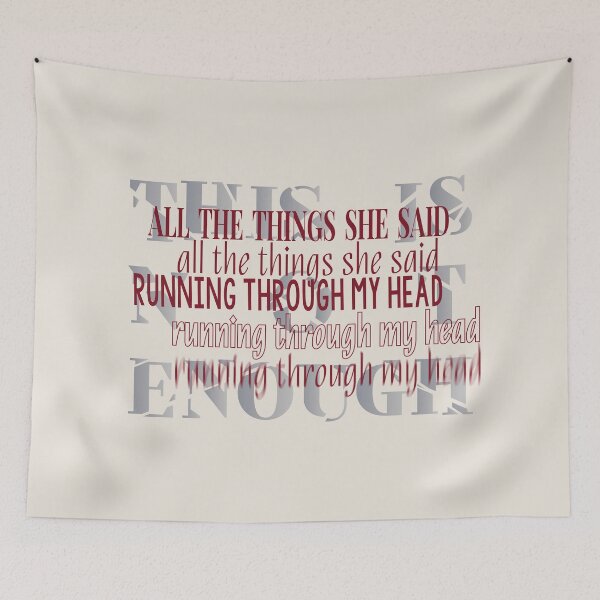 Item preview, All the things she said running through my head | heated rivalry designed and sold by Pinu92.