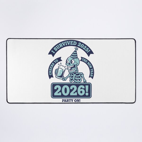 Item preview, I Survived 2025 Cheers To The New Year 2026 designed and sold by LuminOrb.