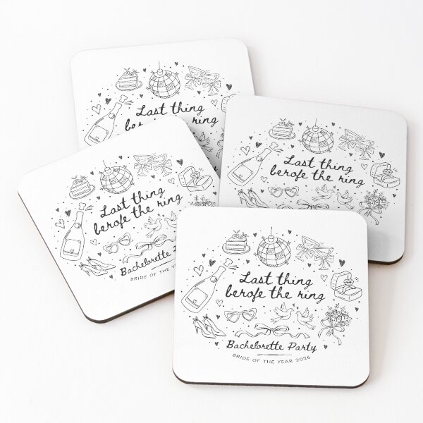 Item preview, Last Thing Before The Ring, Bachelorette Party, Bridal Shower Party, Here Comes The Bride designed and sold by Crafted Lovies.