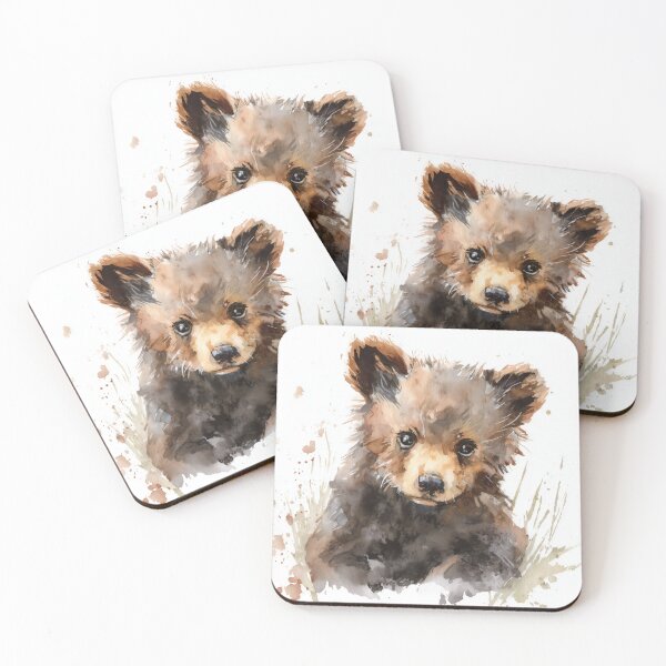 Item preview, Cute Watercolor Baby Bear designed and sold by BumbleBearCo.