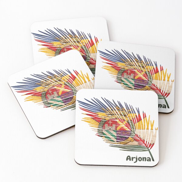 Item preview, Abstract Flag of Arjona – Feather Shape Design designed and sold by ArteJorge48.