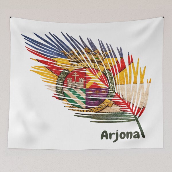 Item preview, Abstract Flag of Arjona – Feather Shape Design designed and sold by ArteJorge48.