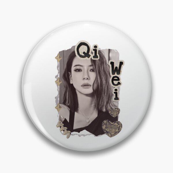 Item preview, Qi Wei (戚薇) Chinese Actress Art Chinese Celebrity Illustration Scrapbook Collage Cozy Y2K Vintage Design designed and sold by HELL0WBELLO.