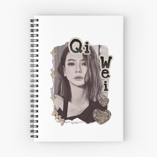 Item preview, Qi Wei (戚薇) Chinese Actress Art Chinese Celebrity Illustration Scrapbook Collage Cozy Y2K Vintage Design designed and sold by HELL0WBELLO.