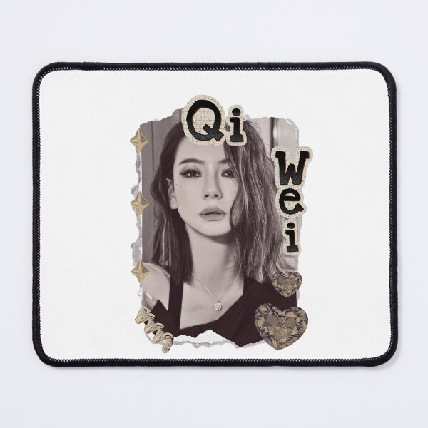 Item preview, Qi Wei (戚薇) Chinese Actress Art Chinese Celebrity Illustration Scrapbook Collage Cozy Y2K Vintage Design designed and sold by HELL0WBELLO.