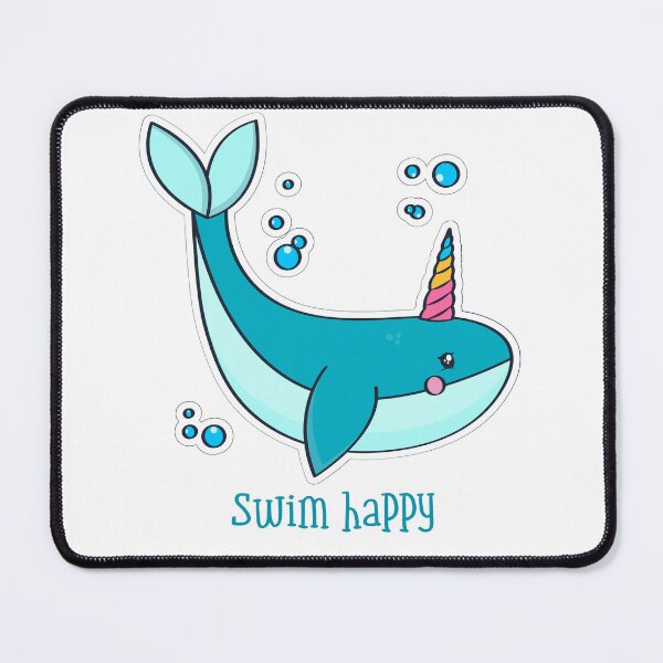 Item preview, The Unicorn-Whale. Happy Unicorn-Whale loves to Swim designed and sold by AlfredsTees.