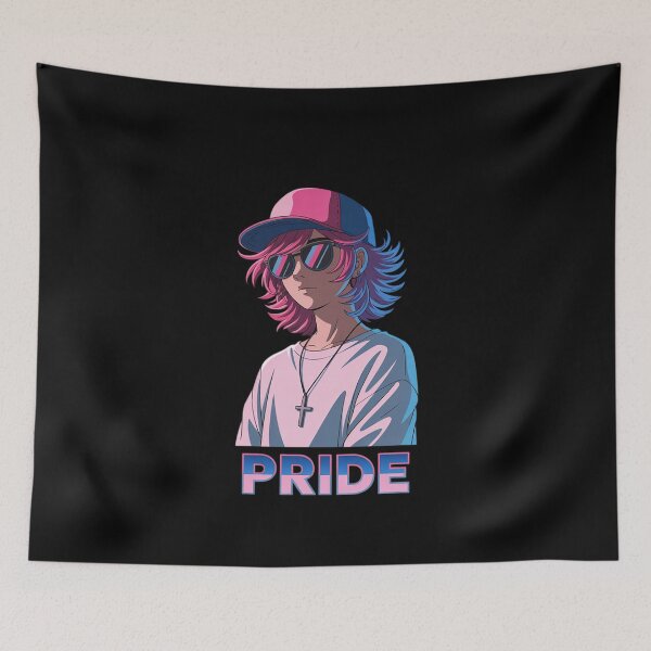 Item preview, Transgender Pride Anime Girl Trans Flag LGBTQ designed and sold by MarryIsMonth.