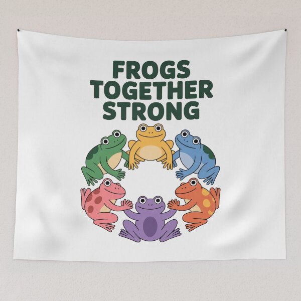 Item preview, frogs together strong  designed and sold by Ismartista.